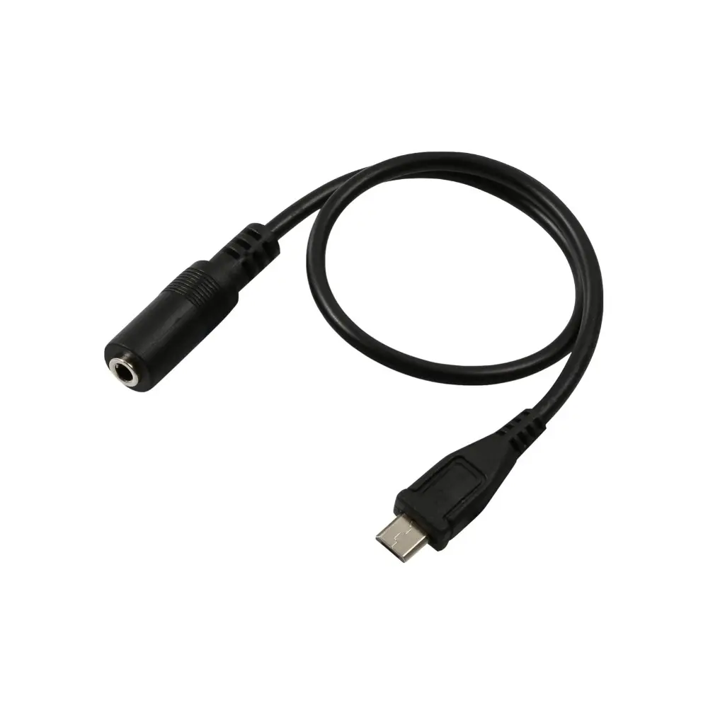 Micro USB 5 Pin Male To 3.5mm Female Jack AUX Audio Sync Headphone Adapter Cable Cord 30cm
