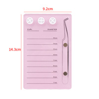 Palette de rangement rectangulaire en acrylique IRISMANLI pour extensions de cils, avec aimants, boîte de rangement pour colle à extensions de cils, pinces, présentoir