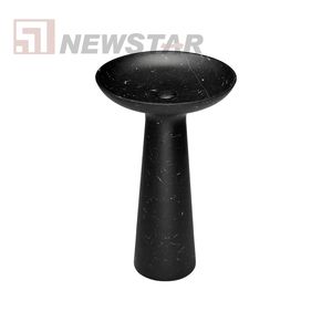 Lavabo de salle de bain en terrazzo personnalisé Lavabo de salle de bain coloré fait à la main Évier de comptoir rond - Product Image 6