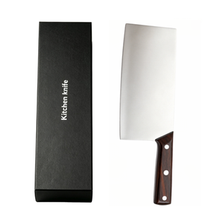 DIY OEM ODM Hot Sale Chinese Cleaver 7CR17MOV Mirror-finished integrated <b>knife</b> For Meat Vegetable Slicing Not for <b>Bone</b> Chopping - Product Image 2