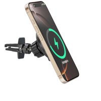 Vente en gros Support magnétique sans fil à charge rapide pour Smartphones Support de charge compatible avec le chargeur de voiture et les écouteurs
