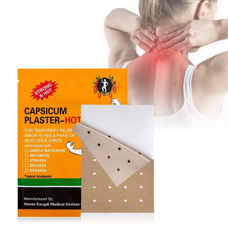 China fornecedor Herbal capsicum gesso de Ossos lesão capsicum adesivo dor patch Chili Patch for Pain Relief