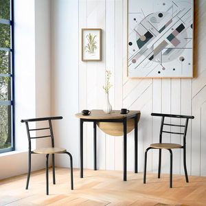 Cross-border complete <b>dining</b> <b>table</b> and chair set, simple home small apartment telescopic <b>dining</b> <b>table</b>, apartment kitchen simple - Product Image 4