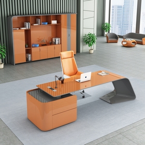 Meja Kantor Eksekutif Mewah Schreibtisch Kursi Kantor Bos Escritorios De Oficina Meja Kerja Bureau Travail Perabot Kantor - Product Image 4