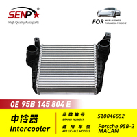 SENP 95B 145 804 E Intercooler Charge Air Cooler Cocok untuk Porsche Macan 95B.2 Turbo Suku Cadang Sistem Pendingin