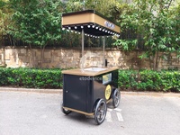 Chariot mobile multifonctionnel Etodevice en acier inoxydable pour la vente de glaces, idéal pour les vendeurs de rue