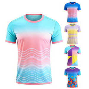 Camisetas Deportivas Sublimadas Personalizadas para Equipos, Cuello Redondo, Camisetas de Voleibol Lisas, <span class=keywords><strong>Camiseta</strong></span> de Fútbol China 2026 - Product Image 1