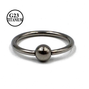 G23 in titanio solido anello chiuso anello con anello da naso orecchino Labret Tragus Helix Cartilage corpo Piercing gioielli per regalo di nozze - Product Image 2