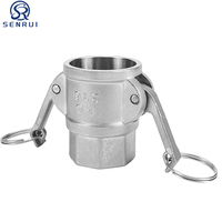 Adaptateur fileté en acier inoxydable BSPT NPT, type D, raccords rapides, équipement de pipeline industriel, raccord Camlock