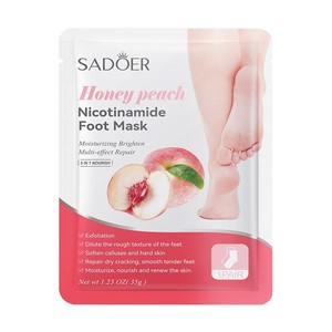 Vente en gros de masque pour les pieds à la niacinamide à base de plantes avocat crème hydratante parfum naturel collagène infusé pour le rajeunissement de la peau utilisation au <span class=keywords><strong>spa</strong></span> - Product Image 5