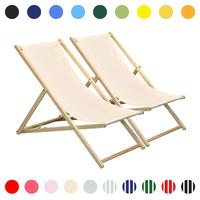 Chaises longues pliantes de jardin et de plage réglables en bois traditionnelles fabriquées en Chine CNLF