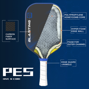 Vợt cầu lông pickleball JUSAIN Persess Pro tùy chỉnh, độ dày 16mm, lõi GEN4, <span class=keywords><strong>s</strong></span>ợi carbon Toray T700 ép nhiệt - Product Image 4