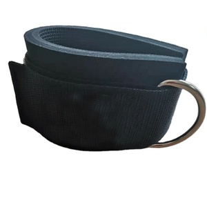 Correa de tobillo personalizada para gimnasio, correas de tobillo negras acolchadas para máquinas de Cable - Product Image 1