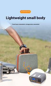 Лидер продаж, черная портативная мини-станция MP1B 300 Вт, фонарик на солнечной панели для кемпинга на открытом воздухе, затемнение для путешествий - Product Image 5