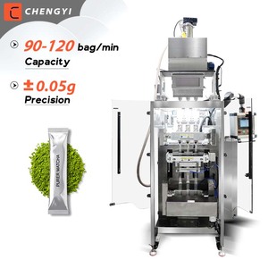 เครื่องบรรจุผงชา นม กาแฟ โกโก้ มัทฉะ แบบซองอัตโนมัติเต็มรูปแบบ พร้อมระบบปิดผนึกด้านหลัง - Product Image 1