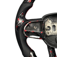 Volant personnalisé en fibre de carbone verte pour Dodge Charger Challenger R/T SRT Hellcat Jailbreak 392 Hemi 2013-2023