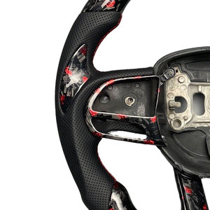 Volant personnalisé en fibre de carbone verte pour Dodge Charger Challenger R/T <span class=keywords><strong>SRT</strong></span> <span class=keywords><strong>Hellcat</strong></span> Jailbreak 392 Hemi 2013-2023 - Product Image 4