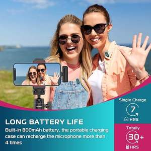 J13 Light-Weight Portable Gaming Headset Microphone Wireless Lavalier Condenser <strong>Omni</strong>-Directional Polar <strong>Pattern</strong> Noise Cancelling - Product Image 6