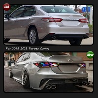 Camry 8th RGB 2018-2023 Voiture LED Feu Arrière Auto Brouillard DRL Frein Clignotant Lampe Plug and Play Automobile Accessoires pour Toyota