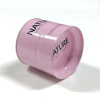 Boîte en métal ronde rose personnalisée pour thé, bonbons ou café, hermétique et vide, emballage de luxe