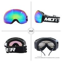 Yijia Lunettes optiques de ski goggle de snowboard double objectif lunettes de snowboard anti-UV lunettes de ski pour femme homme