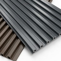 Panneaux muraux rainurés en PVC/WPC de qualité, modernes et imperméables pour la décoration de salle de bain, salon, escalier, salle de sport