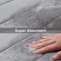 Tapis de sol confortable absorbant l'eau, 1 pièce, de cuisine, blanchisserie, en mousse à mémoire de forme, pour la salle de bains, porte, antidérapant