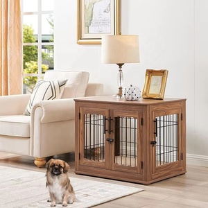 Jaula Moderna <span class=keywords><strong>de</strong></span> Madera para Perros al por Mayor, Resistente a Impactos, con Cierre <span class=keywords><strong>de</strong></span> Botón a Presión, Elegante Jaula para Mascotas para <span class=keywords><strong>el</strong></span> Hogar - Product Image 3