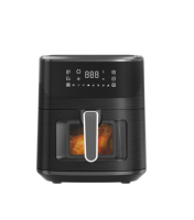 Friteuse à air électrique carrée moderne 7,5 L 2000 W à commande tactile, sans huile, pour rôtir, nettoyage facile, four intelligent pour usage hôtelier et domestique