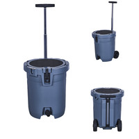 Carafe à eau rétractable en plastique de 30l, seau à glace pour bière, boîte de refroidissement pour boissons