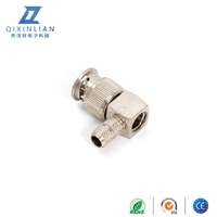 Conector Mini BNC Macho de 90 Grados, Cable Coaxial RG174/316 Engarzado