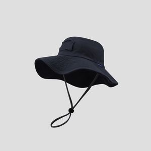 Manufacturer Custom Spring Summer <b>Large</b> Brim Sun Protection Climbing <b>Hat</b> Windproof Rope <b>Bucket</b> <b>Hat</b> Fisherman Surf <b>Hat</b> - Product Image 2