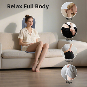 Bantal Pijat Shiatsu 3D Full <span class=keywords><strong>Back</strong></span> dengan Pemanas & Kompresi Udara untuk Meredakan Nyeri Punggung di Rumah, Kantor, dan Kursi Mobil - Product Image 4