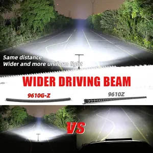 32นิ้ว6D เลนส์ Combo Beam ปิดถนน ATV SUV UTV รถบรรทุกบางเฉียบแถวเดียวบางเฉียบ50นิ้วโค้ง LED Light Bar 4X4