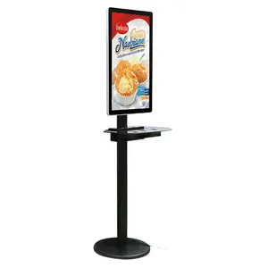 YG 32 इंच एलसीडी डिजिटल स्क्रीन तार और वायरलेस विज्ञापन चार्ज स्टेशन
