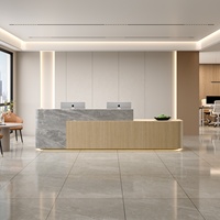 Bureau de réception personnalisé au design moderne de haute qualité Comptoir de réception de bureau moderne Table de vente au détail