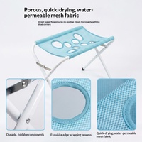Hamac de bain pliable multi-positions pour animaux de compagnie (chats et chiens) - Fixation sécurisée, design respirant et imperméable, utilisation toutes saisons, ne nécessite pas de clouage