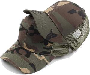 Casquette de baseball unisexe personnalisable avec logo, style trucker semi-mesh, ajustable et respirante, idéale pour les sports de plein air et le golf - Product Image 2