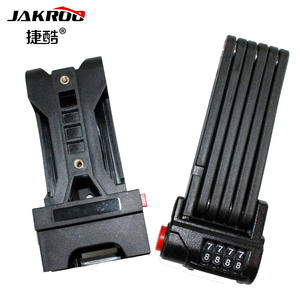 JAKROC – cadenas pliable pour vélo JK-107, cadenas à combinaison en acier noir pour vélos, vélos électriques, VTT, moto - Product Image 2