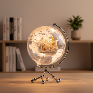 Wellfun อะคริลิกแบบหมุนได้20ซม. 25ซม. ของขวัญธุรกิจของขวัญคริสต์มาสแปลกใหม่ลูก<span class=keywords><strong>โลก</strong></span>ตกแต่ง - Product Image 5