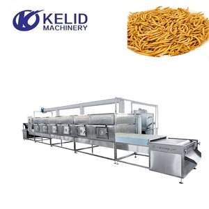 SUS304 Mealworm Locust and Pupae Automatic Drying Industrial Continuous <b>Microwave</b> Drying Machine Volumetric Nutrient Preservatio - Product Image 2