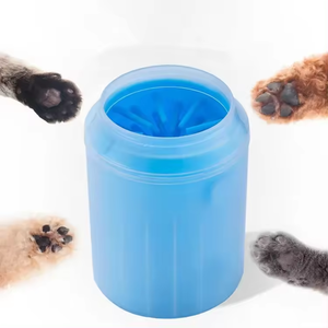 Factory Wholesale Eco-Friendly Silicone Detachable Portable <b>Pet</b> Dog Paw Cleaning Cup - Product Image 1