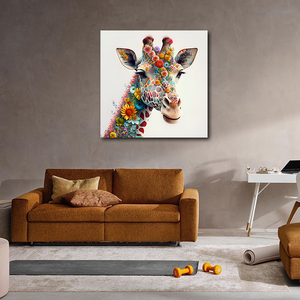Stampa HD decorazione moderna della parete di casa animale dei cartoni animati graffiti arte della tela pittura decorativa della stanza dei bambini - Product Image 6