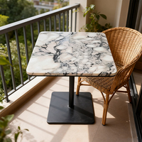 Table de restaurant en marbre durable en gros