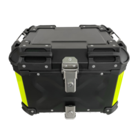 Boîte à bagages arrière universelle en aluminium pour moto, scooter électrique, vélo électrique, coffre de rangement latéral 36-65L
