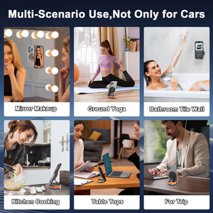 ที่ยึดโทรศัพท์ในรถยนต์แบบแม่เหล็กติดกระจก หมุนได้ 360 องศา รองรับการติดตั้งแบบสุญญากาศ ใช้งานได้กับ iPhone 17 Pro Max 12 <span class=keywords><strong>iPad</strong></span> และอุปกรณ์เล่นเกม - Product Image 6