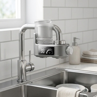 Nouveau Robinet Intelligent Intégré avec Écran, Purificateur d'Eau UV, Anti-calcaire, Élimine le Chlore, en Plastique ABS, pour Cuisine Domestique