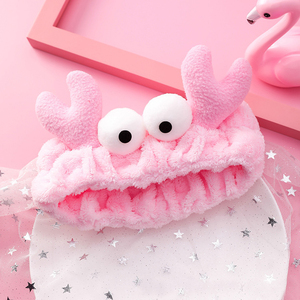 कोरियन शैली के प्यारा कार्टून एमिनल हेयर बैंड प्यारा वाशबल क्रैब हेडबैंड मेकअप फेस वॉश माइक्रोफाइबर स्पा हेयरबैंड - Product Image 2