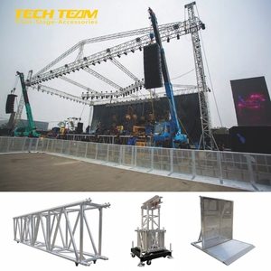 Barrière <span class=keywords><strong>de</strong></span> contrôle des foules en alliage d'aluminium <span class=keywords><strong>de</strong></span> haute qualité 6082-T6 pour événements, terrains <span class=keywords><strong>de</strong></span> jeux, scènes, certifiée TUV CE, marque TECHTEAM - Product Image 6