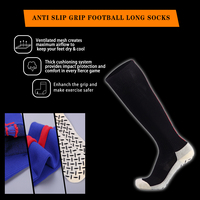 Largas Medias Calcetines Deporte Calcetas Deportivas Futbol Chaussettes de football antidérapantes pour hommes